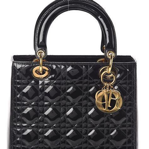 medium lady dior black